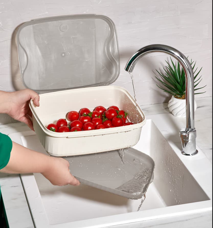 Rüya Süzgeçli Saklama Kabı Kumsal Renk 4500 ml